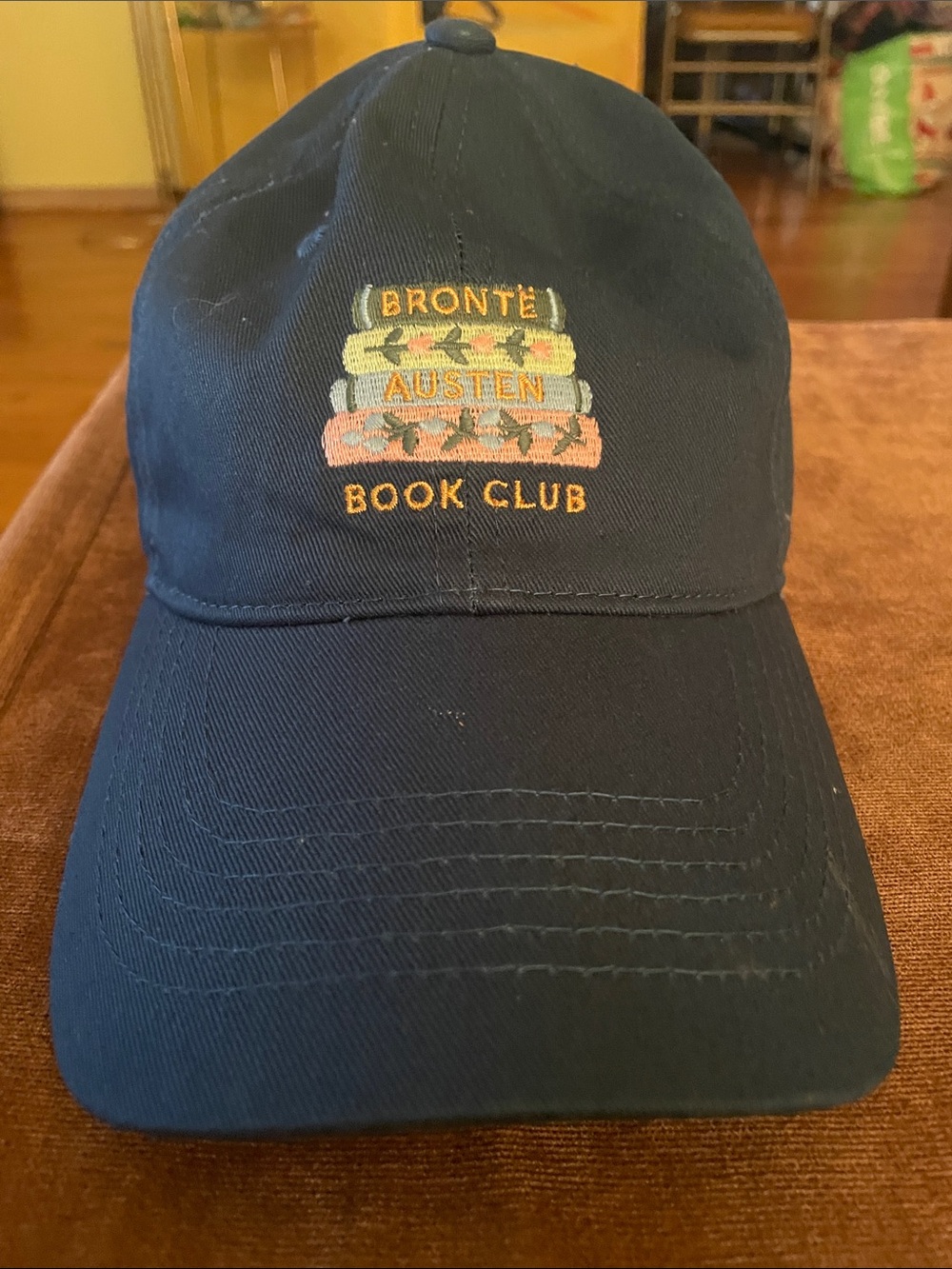 NWT Rifle Paper Co. Navy Brontë Austen Book Club Baseball Cap
